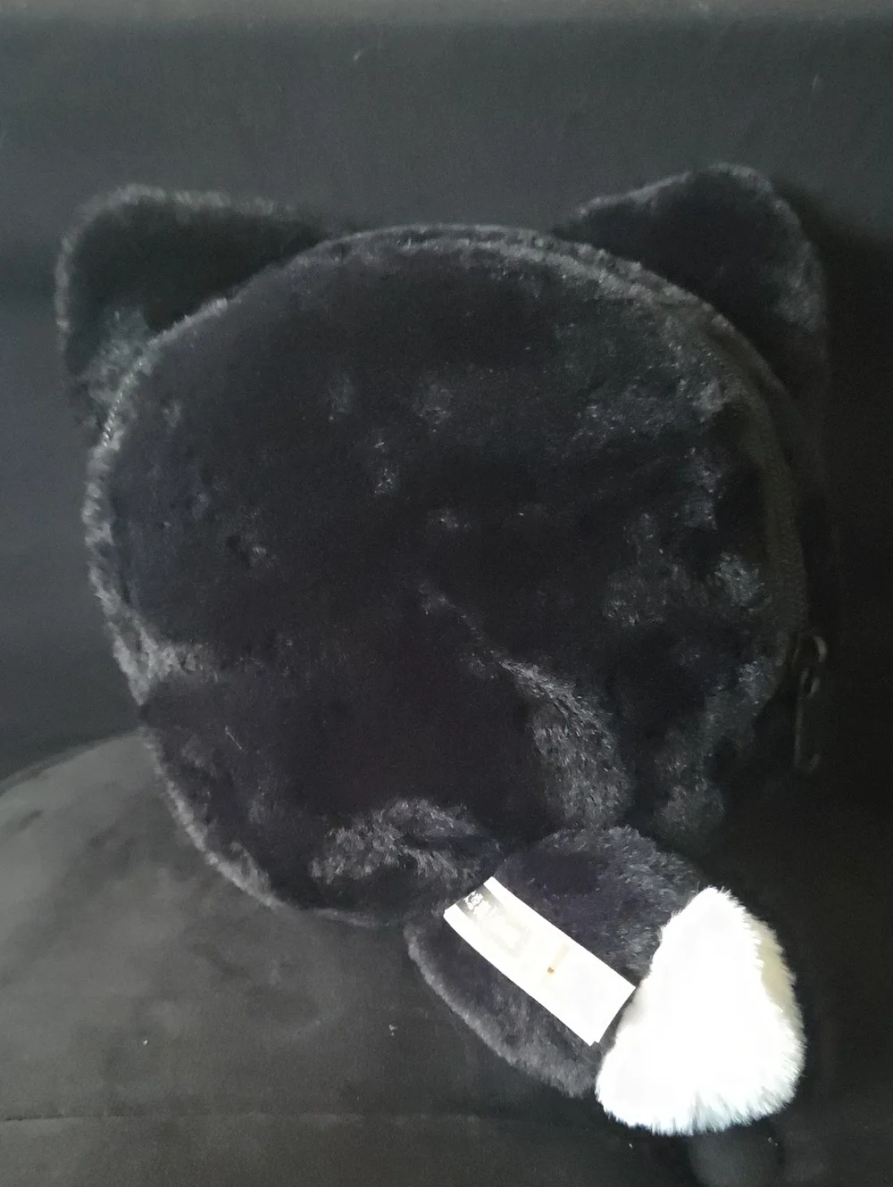 Baby Three Fortune Little Black Cat Zipper Bag